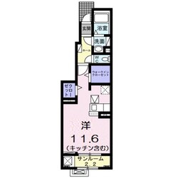 アイキューブ北代の物件間取画像